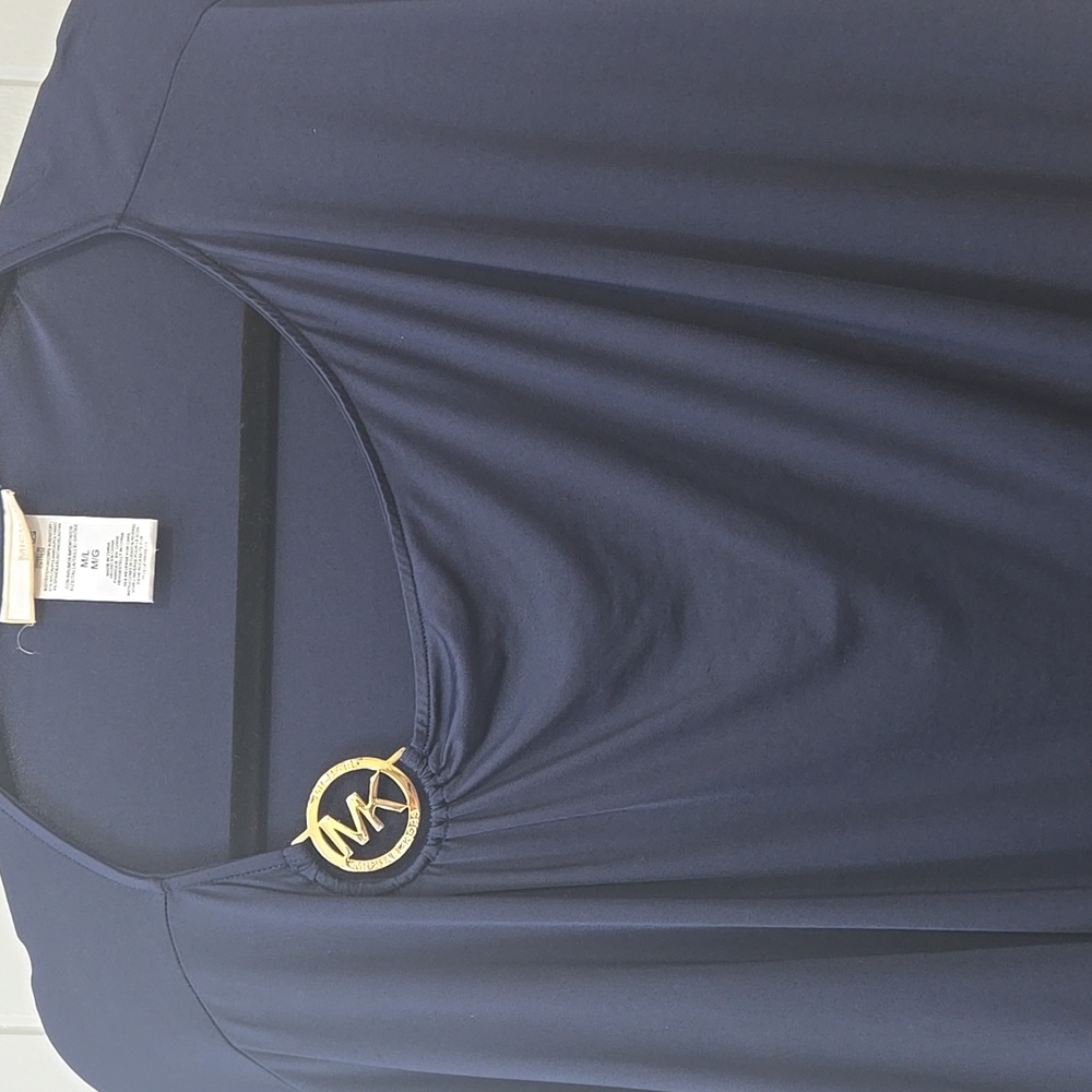 Michael Michael Kors Navy blue butterfly sleeve blouse in size M/L.
